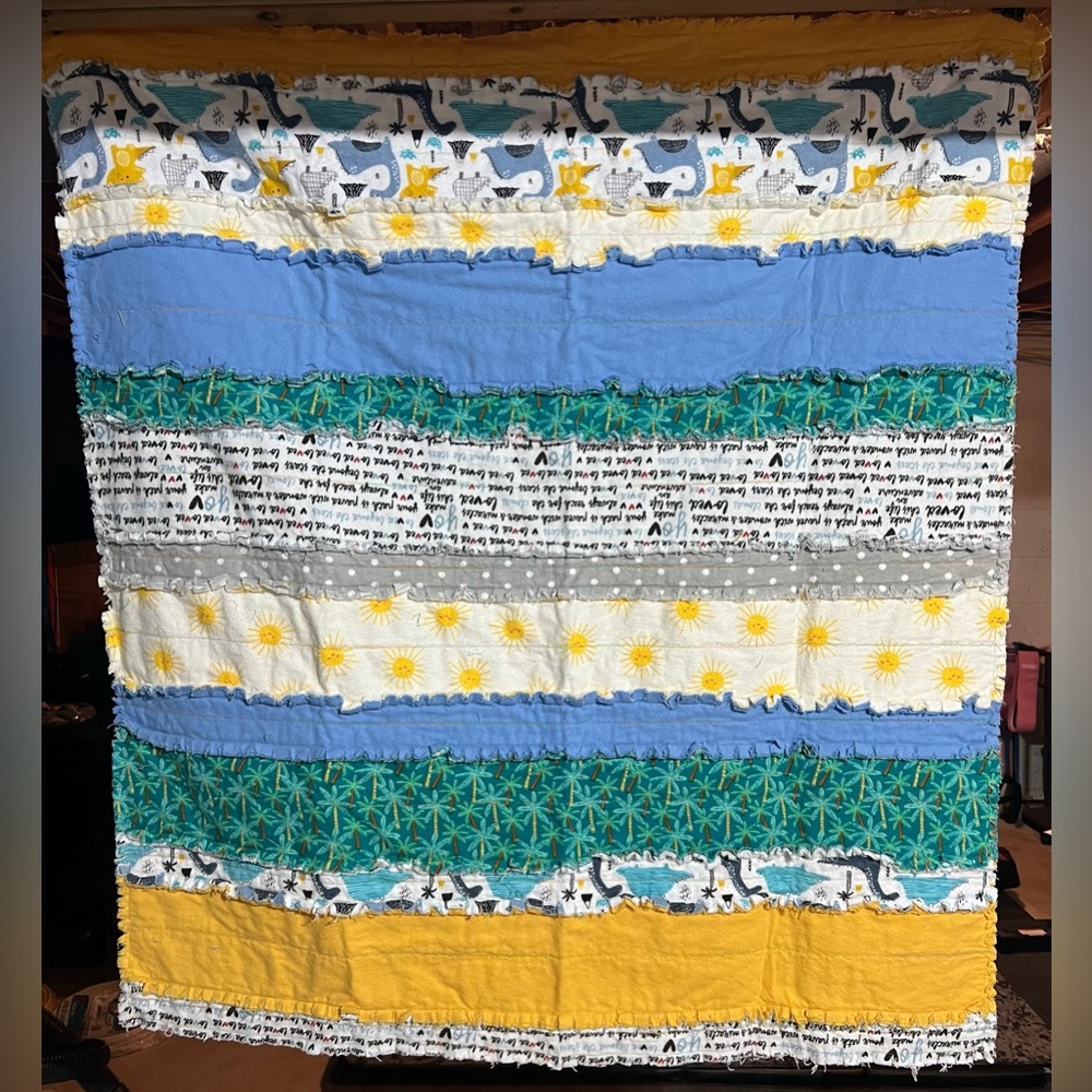 Baby crib rag quilt. Baby Shower Gift!!!
